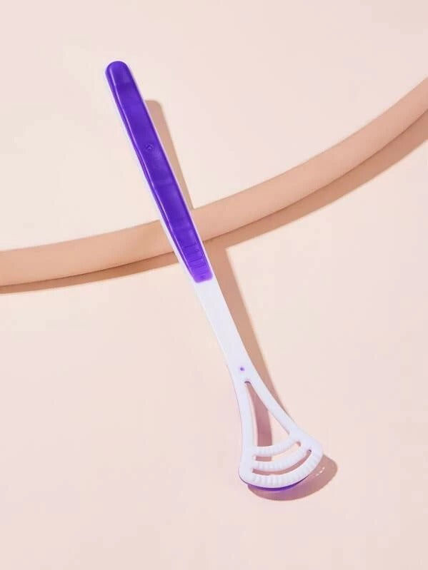 Plastic tongue scraper