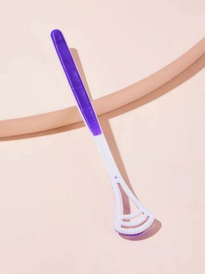 Plastic tongue scraper