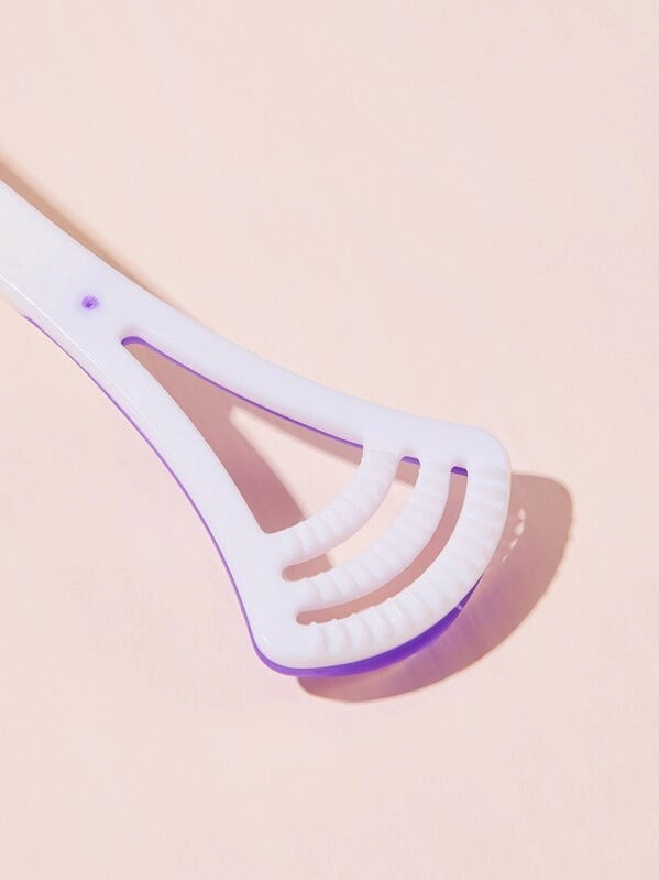 Plastic tongue scraper