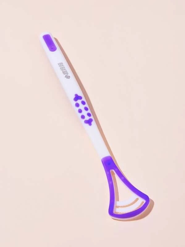 Plastic tongue scraper